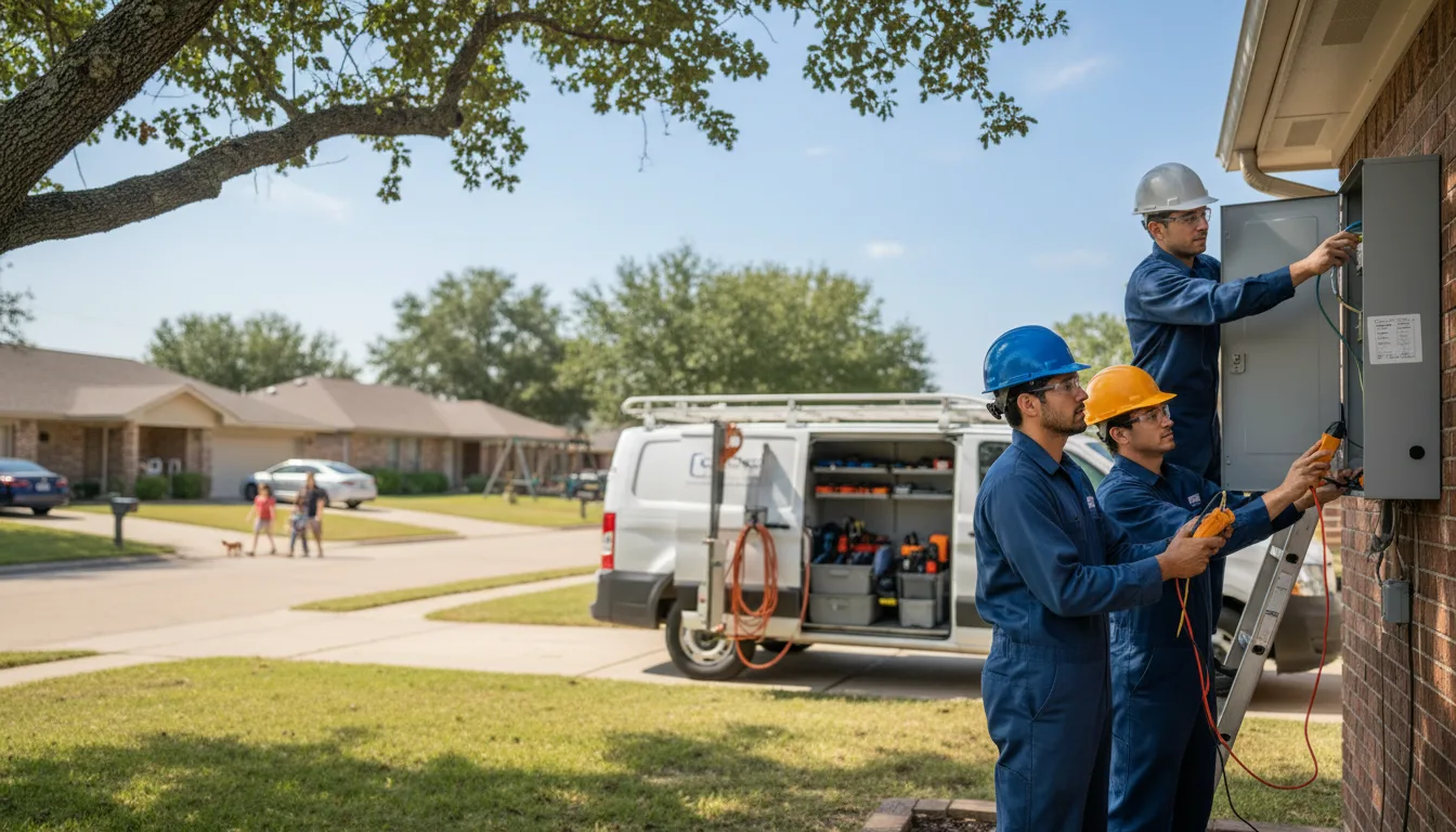 Certified electrician providing emergency electrical services in New Cambria, KS